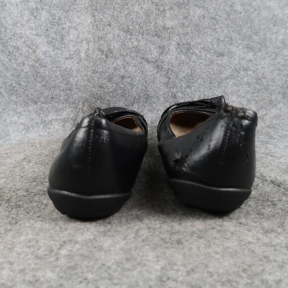 Faded Glory Shoes Kid 13 Ballet Flat Slip On Round Toe Girl Stretch Casual Black - Picture 6 of 12